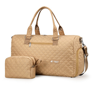 Sac de voyage grande capacité pour femme, personnalisable, multi-poches, pliable, avec fermeture éclair, design ergonomique - Product Image 3