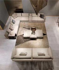 क118 शीर्ष डिजाइन नए मॉड्यूलर लिविंग रूम फर्नीचर इटैली नवीनतम लिविंग रूम सोफे सेट लक्जरी चमड़े के लिविंग रूम सोफा - Product Image 6