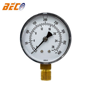 बेको 60 मिमी 2.5 इंच काले प्लास्टिक मामले सटीक यांत्रिक दबाव गेज पानी वायु मैटर - Product Image 2