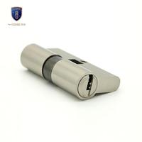 Cylindre de serrure de profil européen en laiton massif de haute qualité, acier/aluminium/alliage de zinc, fonction d'ouverture à clé, porte en bois