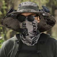 Chapeau de soleil de voyage de vacances d'été chaud ventilateur de casquette de protection solaire rechargeable pour les pêcheurs Offre Spéciale l'électronique grand public