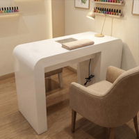 Table de manucure individuelle avec aspirateur de poussière, table de salon de manucure, table de bar à ongles avec tiroirs