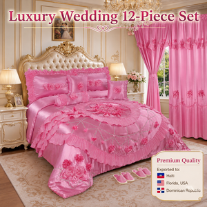 Juego <span class=keywords><strong>de</strong></span> Ropa <span class=keywords><strong>de</strong></span> Cama Roja <span class=keywords><strong>de</strong></span> Lujo para Bodas: Ideal para el Dormitorio <span class=keywords><strong>de</strong></span> <span class=keywords><strong>la</strong></span> <span class=keywords><strong>Novia</strong></span> en <span class=keywords><strong>la</strong></span> <span class=keywords><strong>Casa</strong></span> Nueva, Tamaño Grande Manta <span class=keywords><strong>de</strong></span> Encaje Princesa - Product Image 6