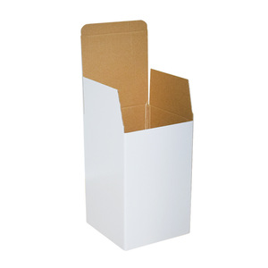 Boîtes d'expédition en carton ondulé blanc 3 plis 5 plis à fond verrouillable - Boîtes en carton blanc uni pour la logistique e-commerce - Product Image 1