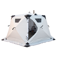 Tenda Sauna Fiberglass Multifungsi Berkualitas Tinggi 5 Orang Satu Kamar Tidur Kain Oxford Empat Musim Pembukaan Otomatis Cepat