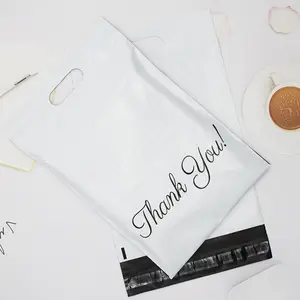 Bolsas de poliéster con impresión personalizada para mensajería exprés, paquete de envío de bolsas blancas y negras recicladas, venta al por mayor