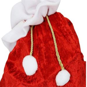 Sacs cadeaux en velours avec cordon de serrage pour Noël, pour bonbons et décorations, disponibilité en gros - Product Image 3