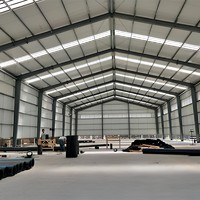 Bâtiment d'entrepôt métallique moderne pour applications de stockage dans les parcs industriels
