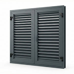 Profil de persienne en aluminium Xingfa série 55, série 6000, 6063 T5, revêtement poudré, sur mesure, fabriqué au Vietnam, haute qualité - Product Image 2