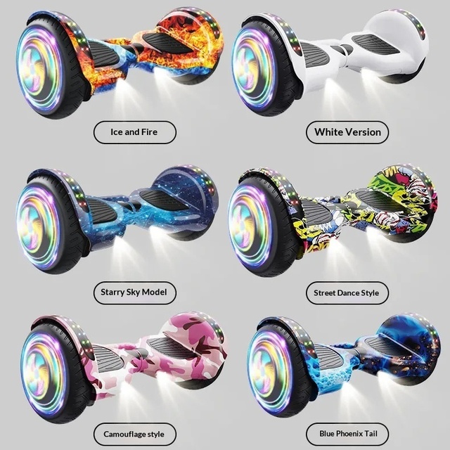 Factory Direct Sale Hoverboard 10 Inch Adult Teenager Urban Commute Outdoor Sport Electric Scooter with Speaker LED Light