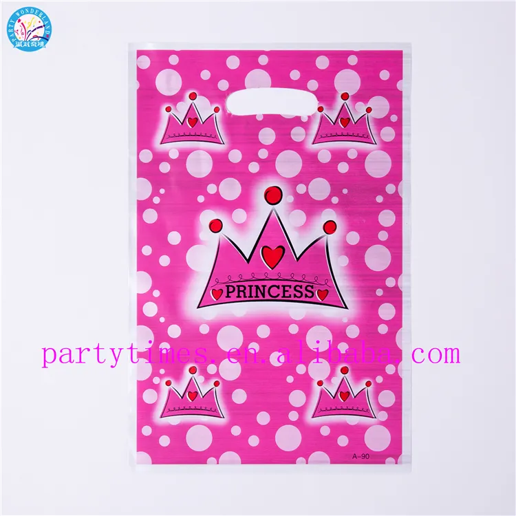 2020 new My 1st birthday Princess Prince blue and pink loot bag party supplies small gift bags