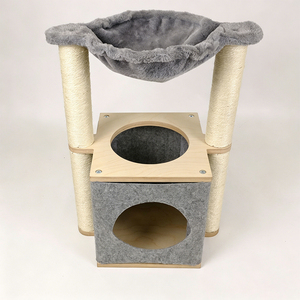 Torre Modulare per Gatti Resistente e Personalizzabile, con Tiragraffi in Corda Naturale e Comodo Nido per Gioco Interattivo - Product Image 3