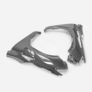 En stock en almacén de EE. UU. - Par de deflectores de aire delanteros de carbono para disipación de calor tipo EPA para Subaru VBH WRX, 2 piezas - Envío rápido y gratuito - Product Image 1