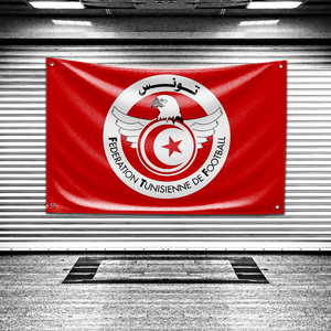 Bandiera Personalizzata della Nazionale di Calcio Tunisina, Decorazione per Camera da Letto, Striscioni da Parete, Arredo Stanza 3x5 Piedi, <span class=keywords><strong>Bandiere</strong></span> Divertenti per Esterni - Product Image 2