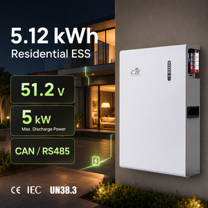 Batterie au lithium fer phosphate empilable 5 kWh CFE-WL-5 avec BMS intelligent et CAN pour stockage solaire domestique – Vente directe usine - Product Image 6