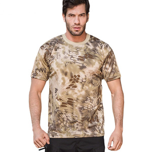 Camiseta Táctica de Camuflaje para Hombre, Impresión Digital, Ecológica, de Secado Rápido, Poliéster/Algodón de Alta Calidad, Cuello Redondo, Manga Corta - Product Image 3