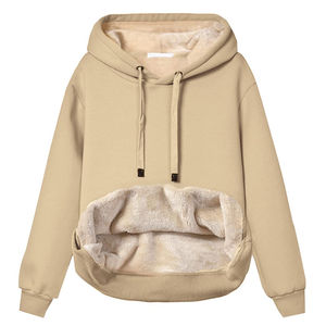 2023 ODM/OEM vente en gros puls taille sweats à capuche femmes sweats à capuche Sexy ajouter polaire à épaissir - Product Image 5