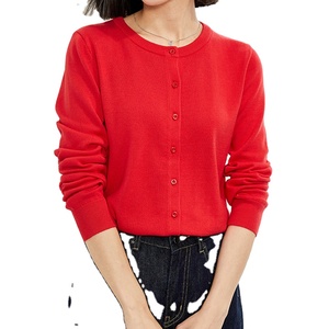 Cárdigan de <span class=keywords><strong>mujer</strong></span> ligero único de sentido avanzado fino de color sólido rústico - Product Image 1