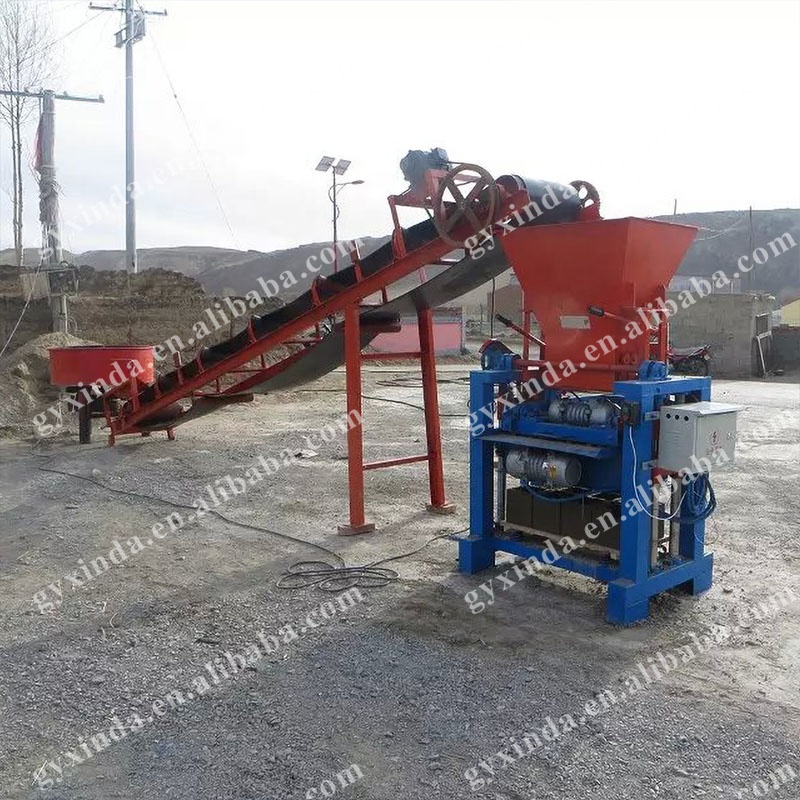 Big Capacity Curbstone Block Making Machine Concrete Paving Brick Making Machine Cement Hollow Brick Making Machine