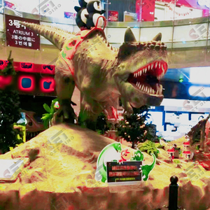 Dinosaurio de juguete realista Carnotaurus, juguete de dinosaurio para parque temático Dino, modelo animatrónico gigante - Product Image 6