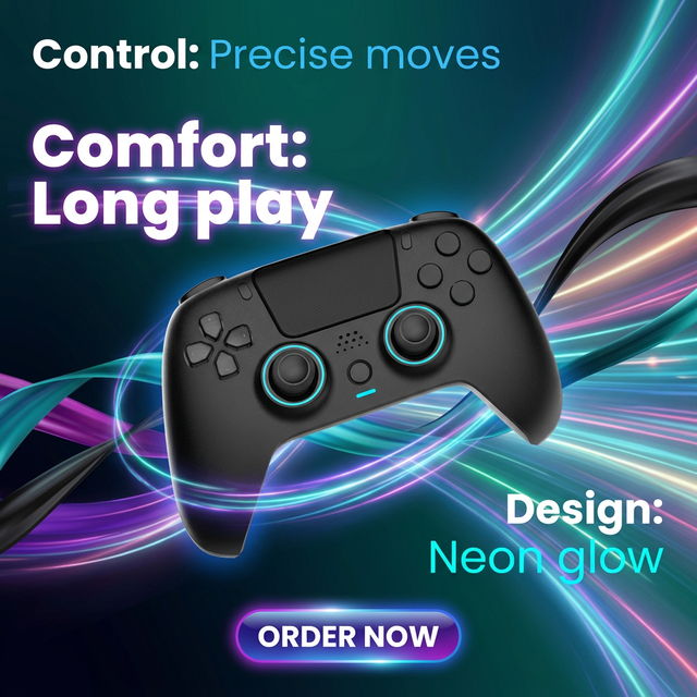 New Arrival P4 Wireless Game Controller BT Connection Multi-Platform Joystick Vibration Motor Programmable Button Gaming