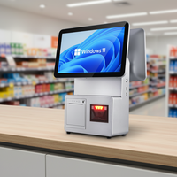 Caja Registradora con Pantalla Táctil de 15.6 Pulgadas, Sistema POS Todo en Uno, Impresora Térmica de Recibos de 80 mm Integrada y Escáner de Código de Barras