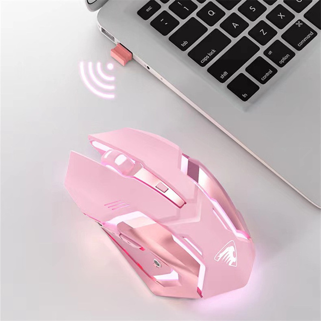 Mechanical Game Mouse Wireless BT Dual Mode Mouse Office E-sports Mute Mouse with Optical Sensor
