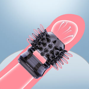 Mainan Seks cincin <span class=keywords><strong>Penis</strong></span> landak berduri dengan cincin O Desain penunda kunci ejakulasi kuat stimulasi vagina dan stimulasi G Spot - Product Image 1
