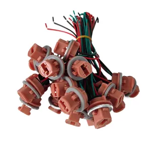 Luz trasera de freno de coche, minibombilla de lámpara automática T20 7443, adaptador hembra, arnés de cable - Product Image 1