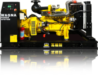 Groupe électrogène diesel industriel triphasé Wagna DC120W-50 88kW 110kVA 50Hz de type ouvert, refroidi par eau, démarrage électrique, pour usage de secours et principal