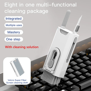 Kit de nettoyage 8-en-1 pour écouteurs, caméras, téléphones, tablettes, ordinateurs portables, écrans de télévision – Outils de nettoyage et stylo de nettoyage pour casques audio, compatible AirPod <span class=keywords><strong>Pro</strong></span> 3 2 1 - Product Image 3