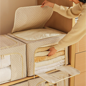 Caja de Almacenamiento de Ropa Impermeable, Rectangular, Plegable, para Ropa y Edredones, Uso Doméstico - Product Image 3
