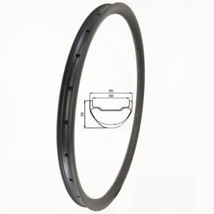 Aro de Bicicleta de <span class=keywords><strong>Carbono</strong></span> de Alta Gama SoarRocs de <span class=keywords><strong>29</strong></span> Pulgadas para <span class=keywords><strong>MTB</strong></span> XC con Freno de Disco, Acabado Mate UD sin Gancho - Product Image 1