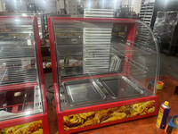 BAOKANG BW-2P Vitrine Chauffe-Plats Électrique Professionnelle pour Boulangeries, Restaurants et Hôtels, Fabriquée à partir de Matériaux à base de Maïs
