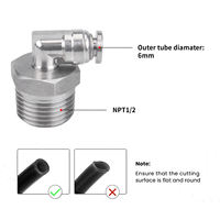 Ressorts pneumatiques de suspension, airbags 2E2500 2500Ib, air simple port 1/2\"npt 113mm avec raccord 6mm