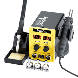 Station de soudage et de pistolet à air chaud numérique 2 en 1 Kailiwei 8589D réglable 700W pour la réparation et la réparation de BGA mobile - Product Image 1