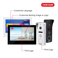 Videoportero Inteligente Tuya con WiFi, Pantalla Táctil de 7 Pulgadas, Cámara de 1080P, Audio Bidireccional, Intercomunicador Multi-Unidad, Desbloqueo Remoto