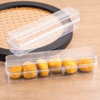Boîte alimentaire rectangulaire jetable en PS transparent personnalisée Zhongyi avec pelliculage brillant pour l'emballage de gâteaux, d'aliments pour bébés et de sucre