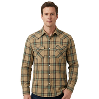XUCHANG – Fabricant OEM de vêtements de travail vintage d'automne en flanelle 100 % coton pour hommes, à manches longues, avec logo personnalisé – Qualité supérieure – Designer