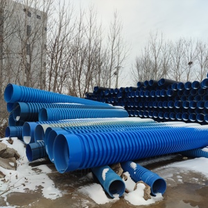 Трубы из гофрированного полиэтилена с двойными стенками для муниципальной канализационной системы SN4 SN8 SN16 пластиковые водопропускные трубы 18 дюймов - Product Image 6