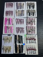 Venta al por Mayor 2026: 10 Uñas Postizas Francesas Hechas a Mano con un Hermoso Diseño de Lujo Personalizado, Muestras Gratis y Empaque Personalizado