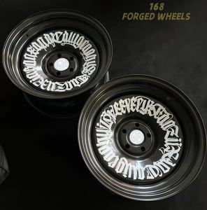 168 Moyeu de roue caractéristique de Brother peint à la main en bronze personnalisé avec graffiti floral blanc pour Toyota 86 Lynk & Co 03 Volkswagen - Product Image 5