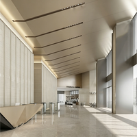 Conception de projet hôtelier moderne et luxueux en 3D, matériaux de haute qualité, solution de décoration intérieure personnalisée