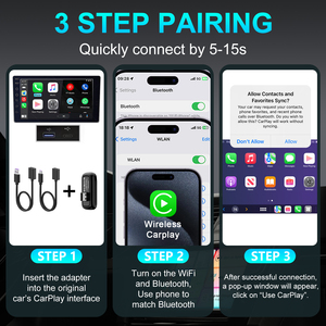 Oem Cắm và chơi không dây Carplay Android Auto Adapter với 1-năm bảo hành thông minh chìa khóa xe OEM có dây xe ô tô - Product Image 5