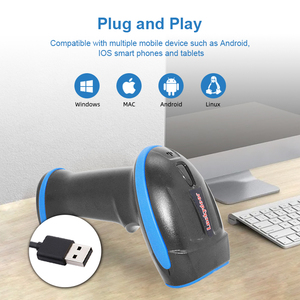 Lector de código de barras con cable portátil de alto rendimiento Código <span class=keywords><strong>Qr</strong></span> de mano 1D 2D Escáner de código de barras <span class=keywords><strong>Android</strong></span> para almacén de supermercado - Product Image 4