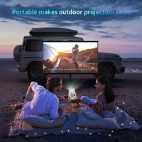 Mini projecteur HD portable M5 pour le cinéma à domicile et le bureau prend en charge les projecteurs mobiles pour téléphone portable Système Android Connexion sans fil