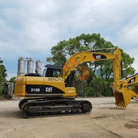 Caterpillar CAT315D d'occasion, 15 tonnes, modèle 2019, avec moteur et pompe CAT315D2/CAT315D/CAT315DL