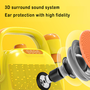 Machine <span class=keywords><strong>de</strong></span> karaoké pour enfants, motif canard <span class=keywords><strong>de</strong></span> dessin animé, système audio BT, modes <span class=keywords><strong>de</strong></span> lecture multiples, microphone à voix magique, enceinte - Product Image 6