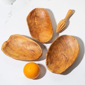 Guan Sen plateau rond sculpté à la main écologique plateau rond <span class=keywords><strong>porte</strong></span>-<span class=keywords><strong>savon</strong></span> racine de cèdre plaque à découper - Product Image 4