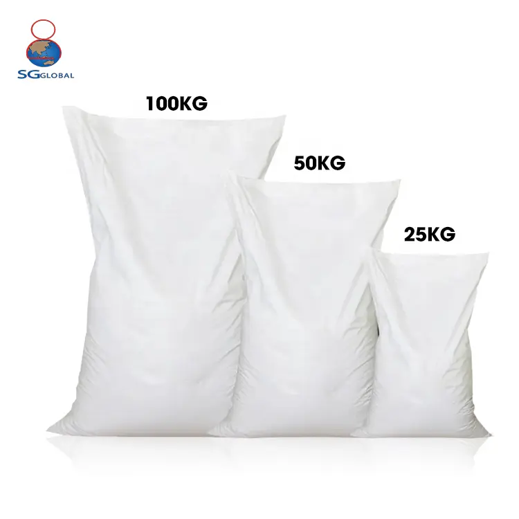Üretici toptan 25kg 50 kg plastik ambalaj pirinç çuval PP boru dokuma ambalaj polipropilen çanta 50Kg pirinç 100kg